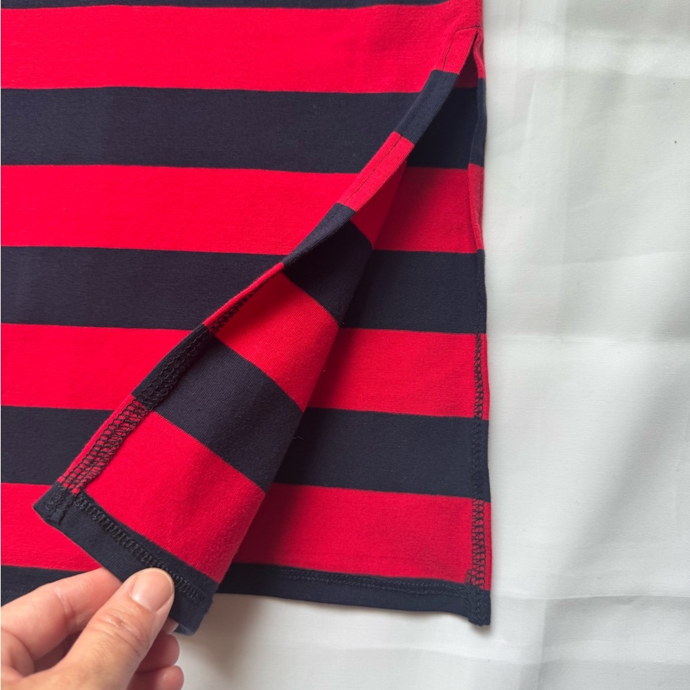 NWT, A NEW DAY Striped Sleeveless Dress - Red and Navy Blue Size X-Small Women - Picture 5 of 14